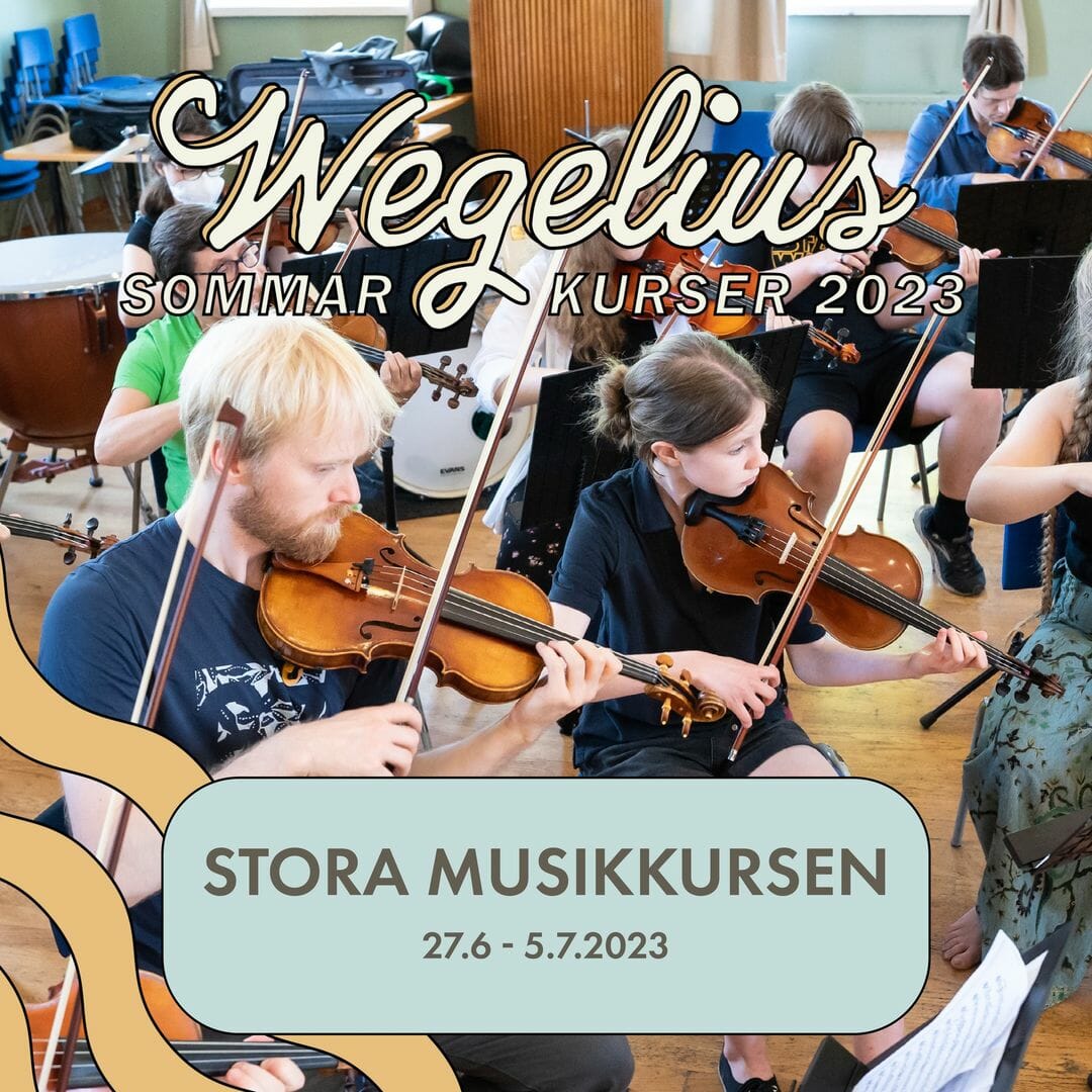 Featured image for “Martin Wegelius-institutets stora musikkurs i Karis 27.6-5.7.2023”